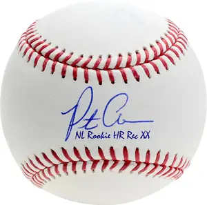 Pete Alonso New York Mets Autographed Baseball with "NL RC HR Rec" Inscription - Fanatics Authentic Certified