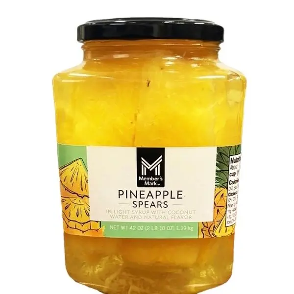 Pineapple Spears in Coconut Water, 42 oz. Pineapple Spears in Coconut Water, 42 oz.