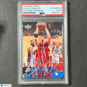 2006-07 Upper Deck #182 Rafael Araujo Signed Card AUTO PSA Slabbed Jazz