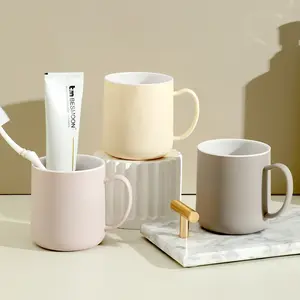 New Solid Color Luxury Toothbrush Cup, Home Use Couple Student Dormitory Brushing Cup, Simple Fashion Mouthwash Cup