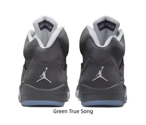 Grey White Color Block Mid Top Sneakers Breathable Mesh Window Clear Rubber Outsole Fashion Street Shoes