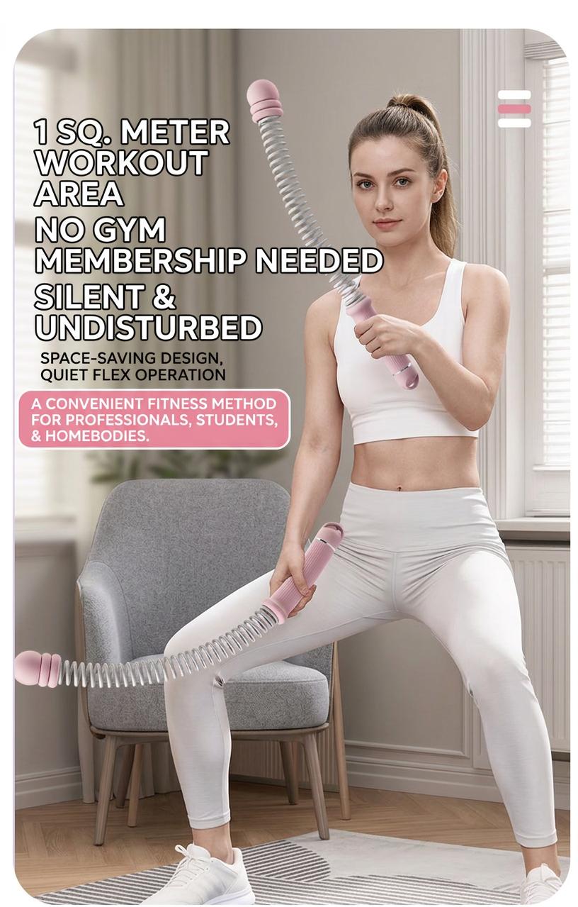 Professional Cordless Battle Ropes for Home Gym - Weighted Training Ropes for Arm & Core Strength (Black/Pink)