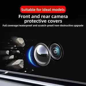 [Summervibes] Car Camera Lens Cover — 360° Panoramic View, Rearview Mirror-Style Backup Camera Protector, Universal Car Accessory