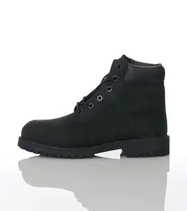 Youth Timberland 6 In. Premium Boot Black (TB112907 001) (GS)