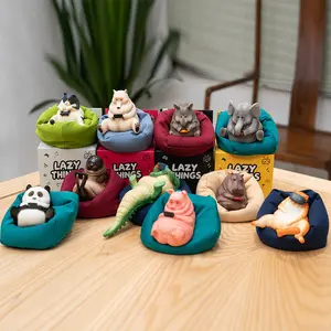 Lazy Things Animal Figure Collectible, Sofa Lounging Designer Toy, Desktop Decorative Statue, Creative Birthday Gift for Boyfriend or Girlfriend outdoorfun