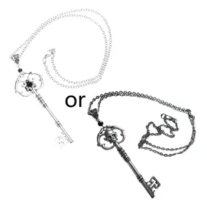 Vintage Key Necklace Gothic Jewelry Punk Choker Chain Jewelry