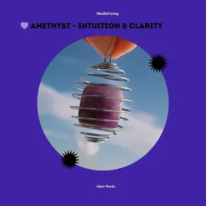 THIRD EYE CHAKRA Amethyst - Elegant Purple Gemstone with Clear and Darkly Transparent Coloration