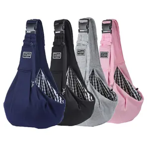 Dog Sling Carrier for Small and Medium Dog up to 16 Lbs with Comfortable Adjustable Padded Shoulder for Outdoor