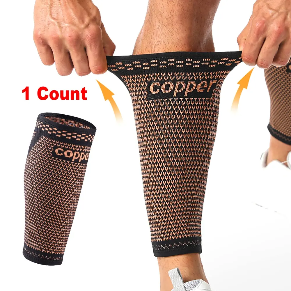1PCS Calf Compression Sleeves Stretch for Men & Women, Footless Compression Socks Support for Sports,Fitness