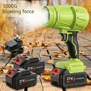 Cordless Turbo Jet Blower 21V Lithium-Ion Battery 130000 RPM Air Duster for Car Cleaning Drying Snow Removal BBQ Electronics Perfect Christmas Gift