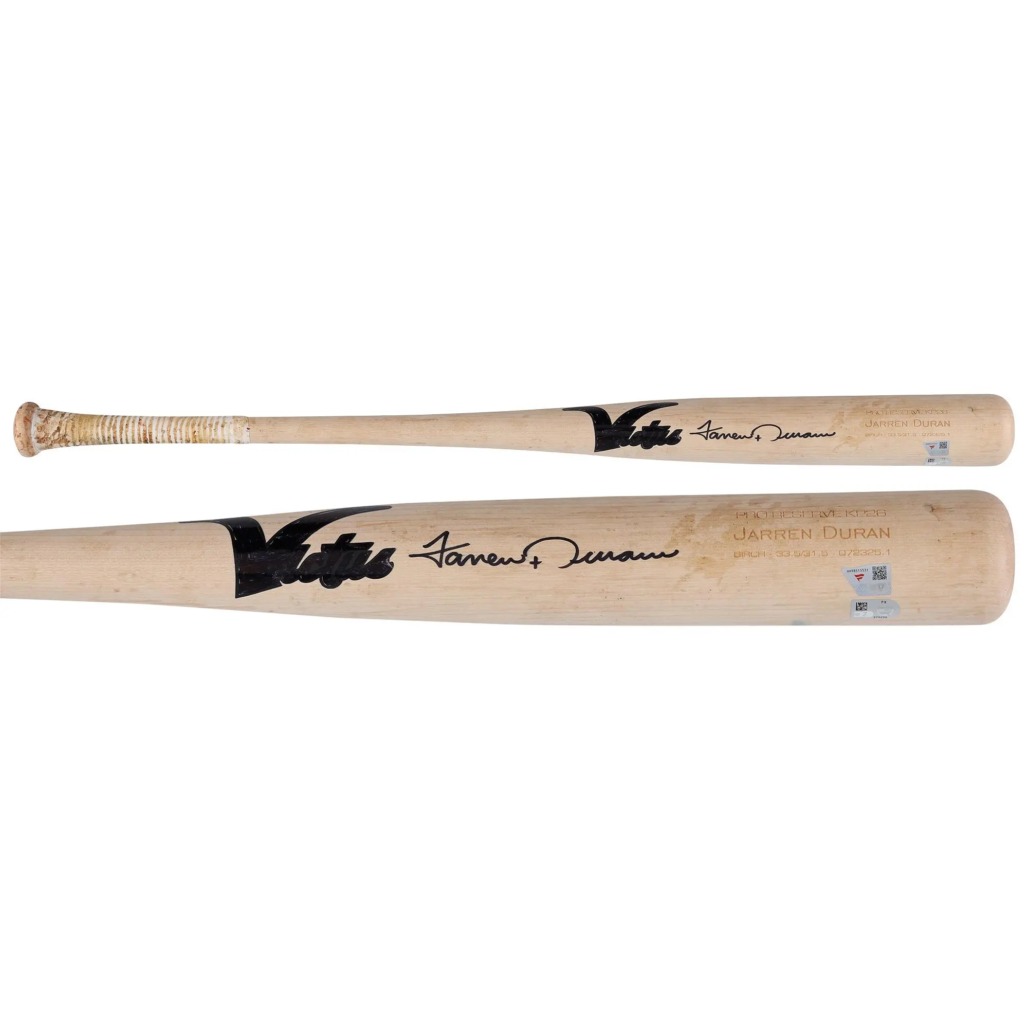 Jarren Duran Boston Red Sox Autographed Game-Used Tan Victus Bat from the 2025 MLB Season - Fanatics Authentic Certified