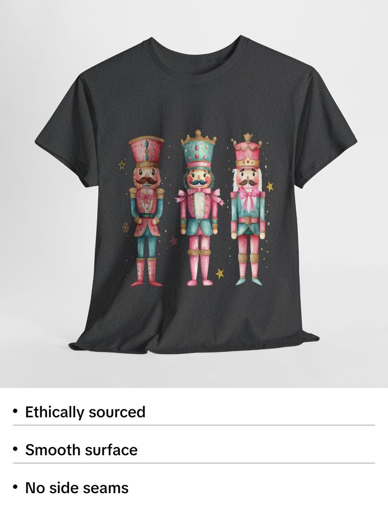 PINK NUTCRACKER CHRISTMAS UNISEX TSHIRT