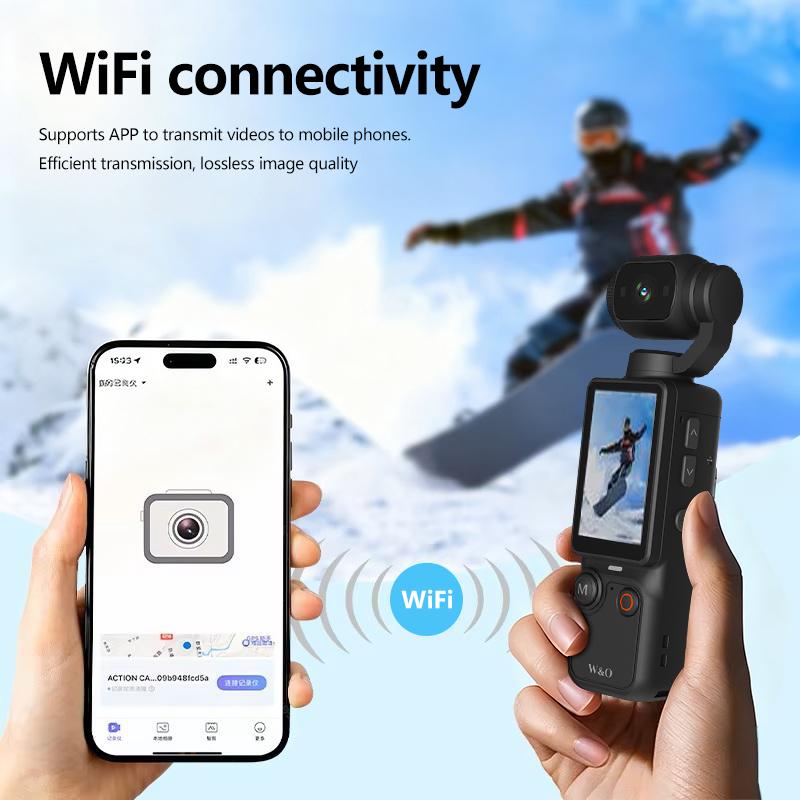【Christmas Gift】W&O Portable Vlogging Camera with 180° Rotating Lens, 2.5K/120fps Videos, Pocket Video Camera for Photography, Digital Camera for Meeting and Daily Use with 32GB SD Card,  Ideal Gift for Girls, Boys, and Beginners, Birthday Christmas Gift