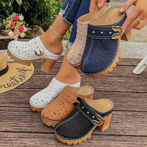 Women's Fashion Clogs & Mules, Multi-Color Stylish Perforated Footwear, Comfortable Trendy Shoes for Daily Wear, Perfect for Walking, Gardening, Casual Outings, Must-Have Shoes for Fashion-Forward Women, Women Shoes