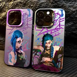 League of Legends Summoner Jinx Arcane Cool For iPhone Case 16 15 14 13 12 11 Pro XR XS Max 7 8 Plus Soft Phone Y2K HOT Cover Smartphone Protector