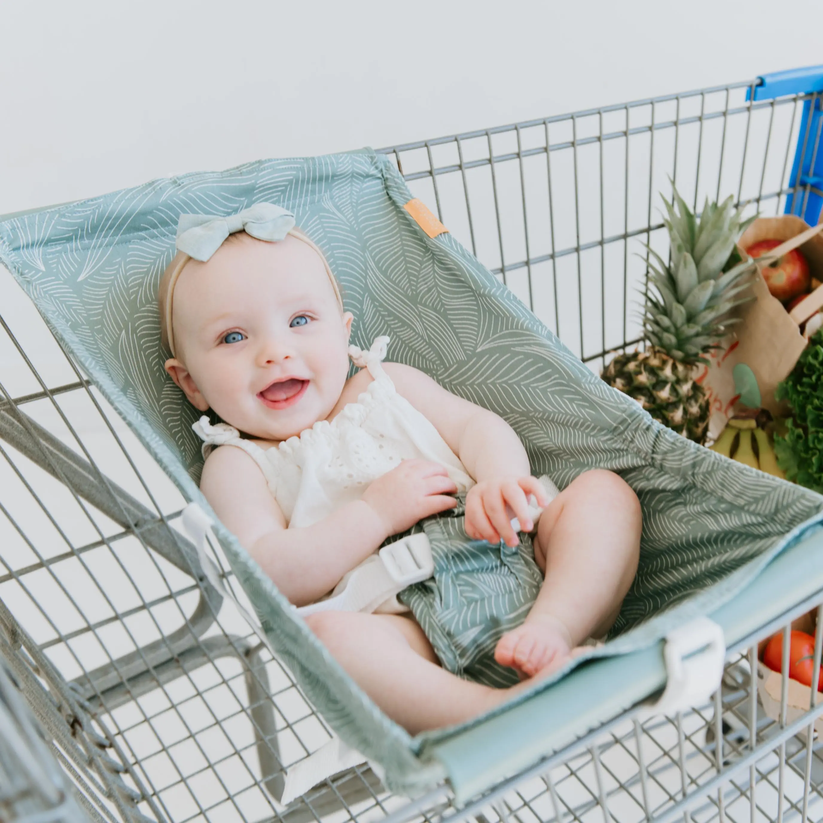 Baby Shopping Cart Hammock | Sage Leaves Baby Shopping Cart Hammock | Sage Leaves