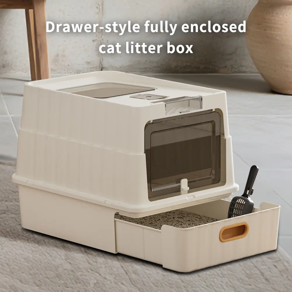 Pet Supplies Flip-Top Lid for Dog and Cat Litter Trays, Pet Litter Box Accessory