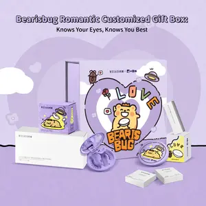 Wosado BearisBug Gift Box Set Soft Magnetic Eyelashes All-in-One Box, Reusable, Glue-Free, Waterproof, Lightweight, Natural Style Makeup