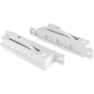 Single Action WOCD Set with Limit Device,, White Finish, 3-1/2", 3/4" Width, Left and, Includes Limit Feature for Windows