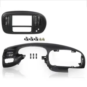 Fit For 97-03 Ford F-150 Expedition Dash Pad Dashboard & Dash Radio Bezel Black