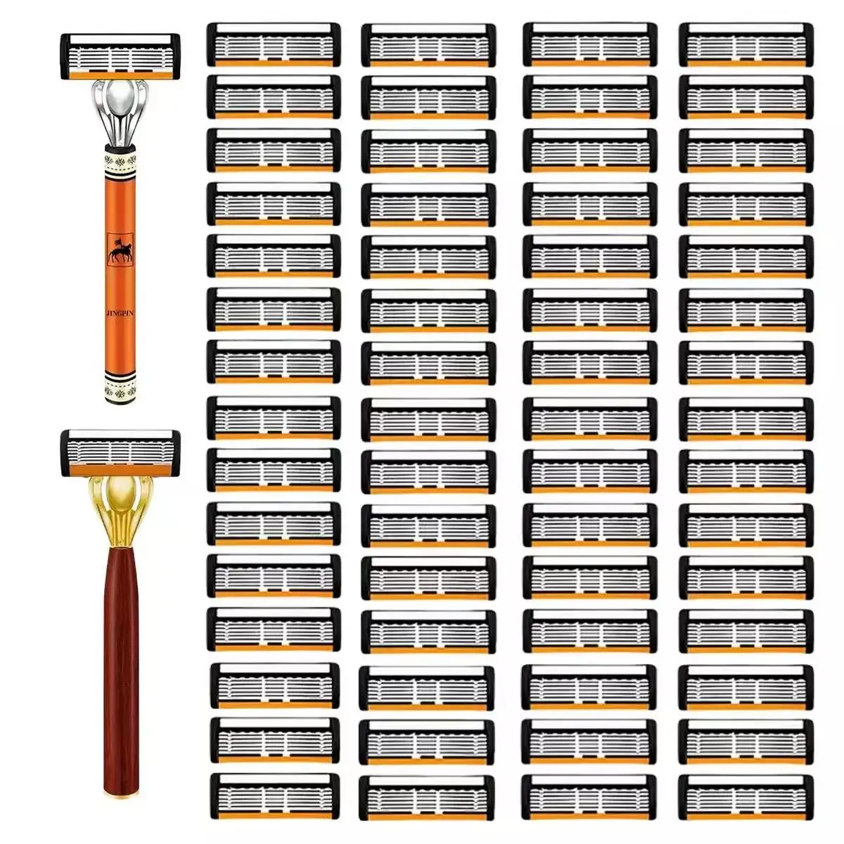Men's 6-Blade Manual Razor Kit for a Closer, Smoother Daily Shave - Includes 2 Handles and 20 Long-Lasting Replacement Cartridges, Smoothing, Adults, Multi-Pack campingessentials
