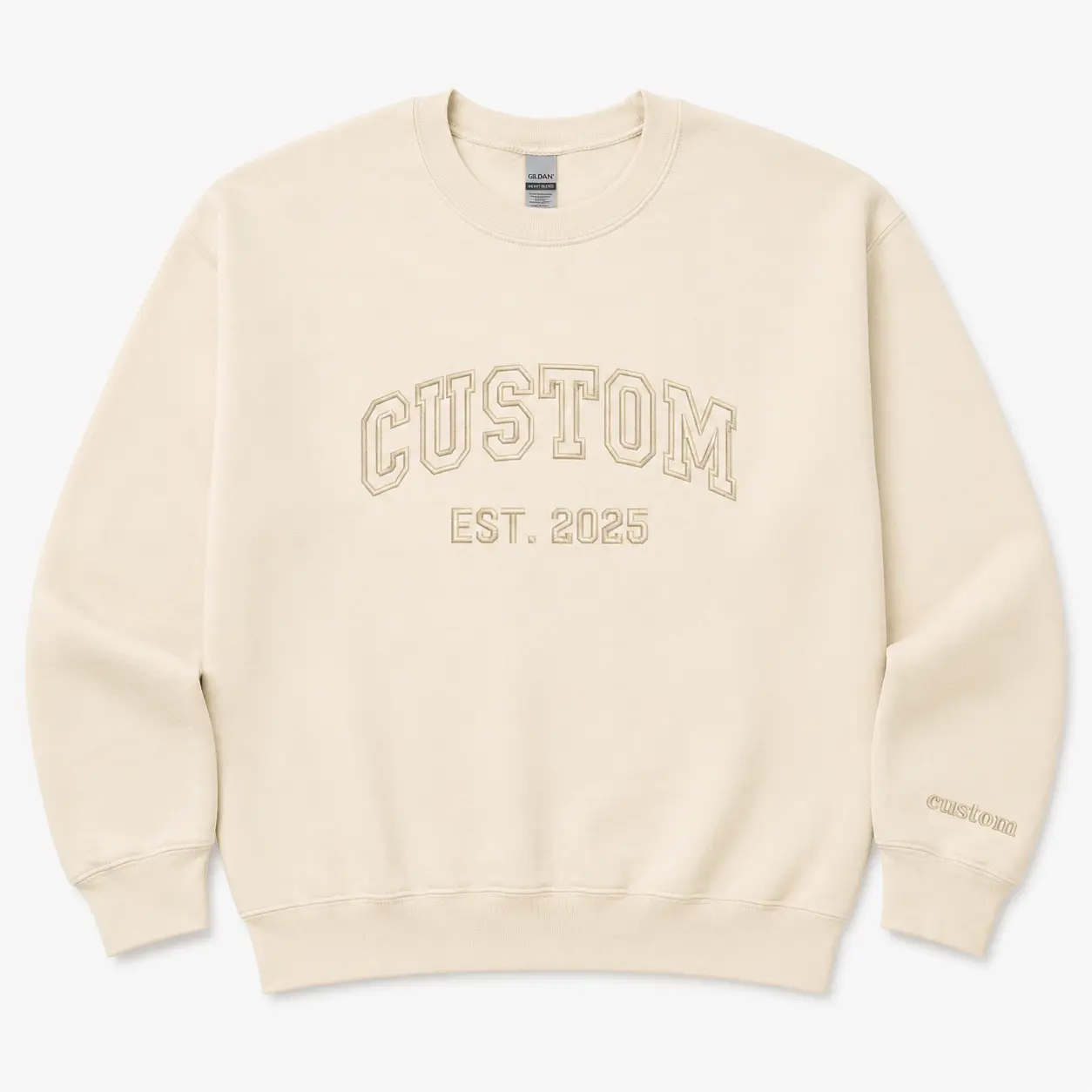 Custom Embroidered Sweatshirt – Personalized Gift Hoodie Crewneck for Everyone Birthday Anniversary Valentine