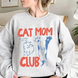 Cat Mom Sweatshirt, Cat Mama Sweatshirt, Funny Cat Sweatshirt, Cat Mom Gift, Gift For Cat Mom, Funny Cat Sweatshirt, Cat Lover, Fur Mama Sweatshirt