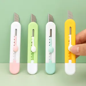 4pcs Portable Mini Art Knife Set, Paper Cutters with Retractable Blades Ideal for Crafting & DIY Projects, Durable Design for Precision Cutting