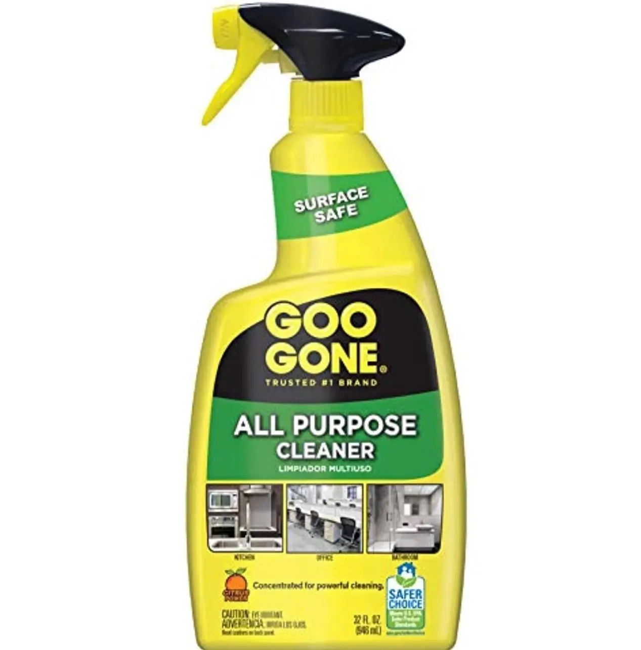 Goo Gone All-Purpose Cleaner Spray 12 oz Citrus Power Formula for Stickers Wax Glue & More Lemon Scented 3 Pack Cleaning Household Safe for Surfaces and Homes