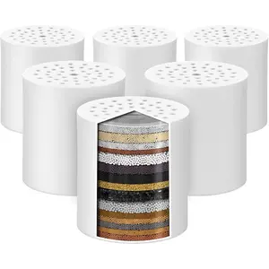 6 Pack 20 Stage Shower Filter Replacement by  Shower  Filter, Shower  Filter Refill with Vitamin C Shower  Replacement Filter for Hard Water