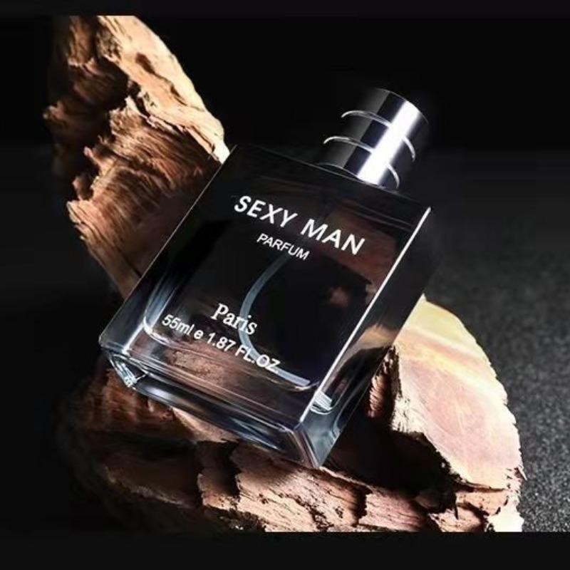 55ML Men's Perfume, Long Lasting Wooden Fragrance, Intense Scent, Natural Cologne, Mysterious Low-key Man's Fragrance for Daily, Business, Dating, Party