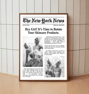 Girly Bathroom Wall Art, Y2K Aesthetic Bathroom Art, Skincare Wall Art, Esthetician Poster, Spa Art, Self Care Printable Art