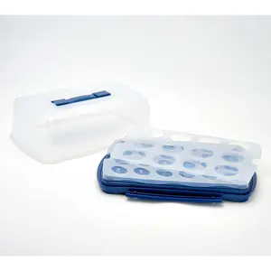 LocknLock 9x13 Cake Carrier w/ Deviled Egg & Cupcake Insert