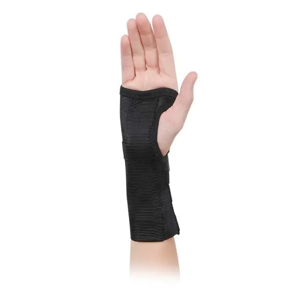 Advanced Orthopaedics 141-L Cock-Up Wrist Brace, Ultra Lightweight Elastic Support for Wrist Immobilization, Adjustable with Removable Stay, X-Small, Cock-Up Brace, Elastic Fabric, Tie, Post Cast Healing, Wrist Injury