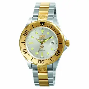 Invicta Men's Automatic Two Tone Watch - Pro Diver Silver Dial | 3050