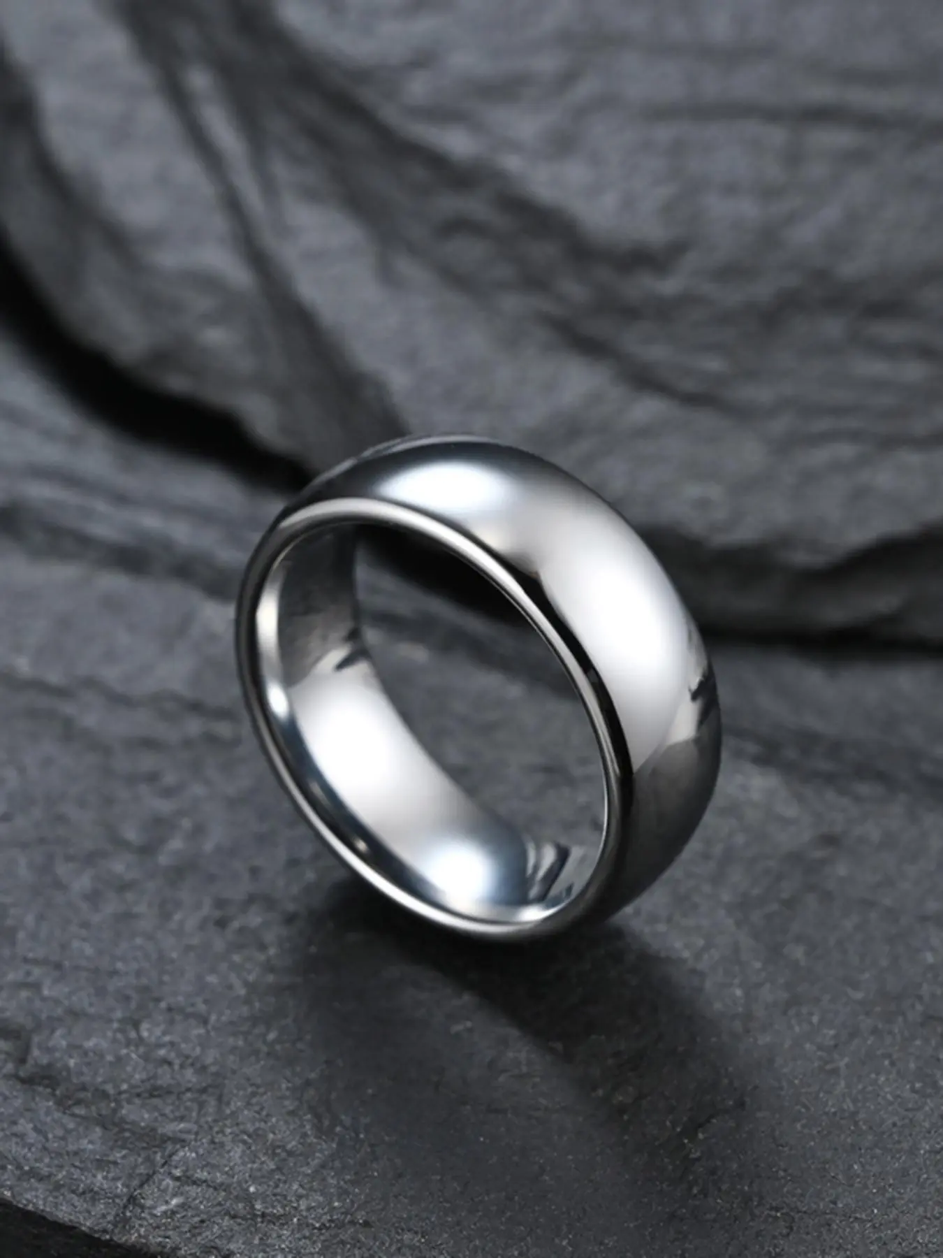 Titanium Steel Ring, Geometric Rings, Jewelry for Men & Women, Trendy All-match & Exquisite Jewelry for Birthday Gift, Neutral Style Jewelry, Punk Ring, Daily Clothing Accessories, Titanium Wedding Band