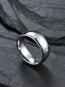 Simple Fashion Titanium Steel Ring, Band Ring, Casual Versatile Jewelry for Men & Women, Trendy All-match & Exquisite Jewelry for Birthday Gift, Neutral Style Jewelry, Punk Ring, Daily Clothing Accessories, Titanium Wedding Band, Wedding Promise Rings