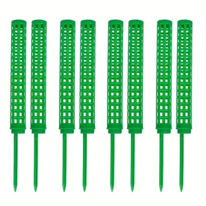 8pcs Connectable Moss Column Plant Support Sticks, Bamboo Backing Vine Climbing Pole, Natural Garden Decor & Gardening Tools, Garden Plant Stakes
