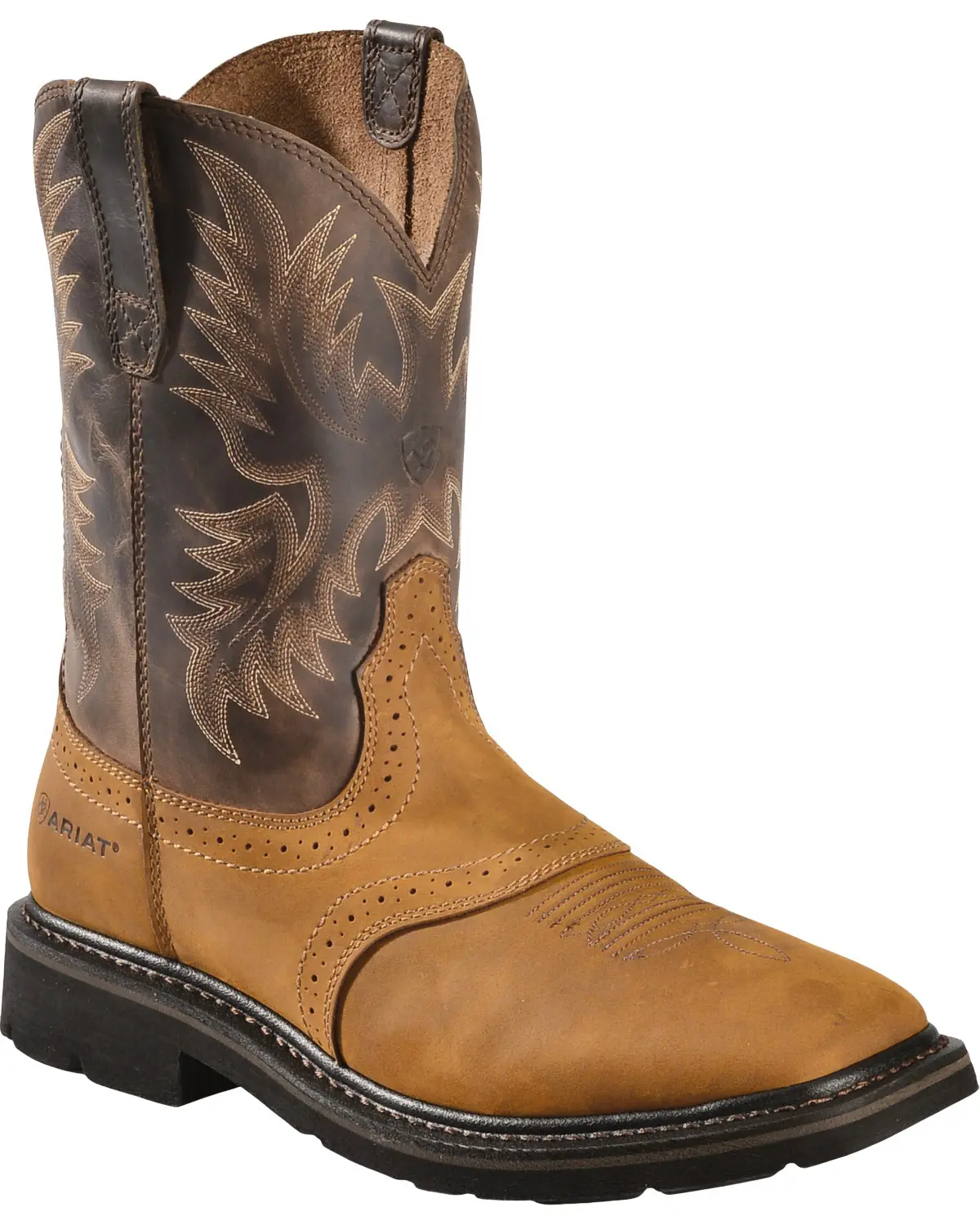 Ariat Men's Men'S 10" Sierra Pull-On Western Work Boot Square Toe - 10010148