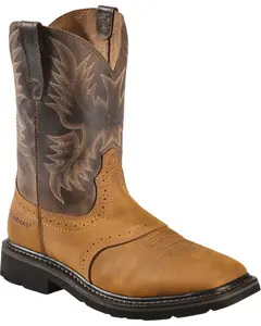 Ariat Men's Men'S 10" Sierra Pull-On Western Work Boot Square Toe - 10010148