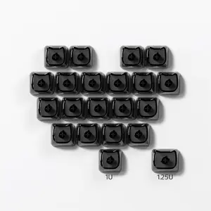 21pcs Mechanical Keyboard Keycaps MOA Profile Shape PC Transparent MX Switch Customized Keycaps Girls Ins Style Keyboard Caps