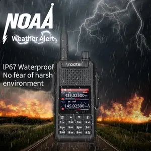 Radtel RT-630 IP67 Waterproof 10W Full Bands Ham Radio, Aviation Air Band Long Range Handheld Walkie Talkie, Wireless Copy Frequency, USB-C Audio Charging