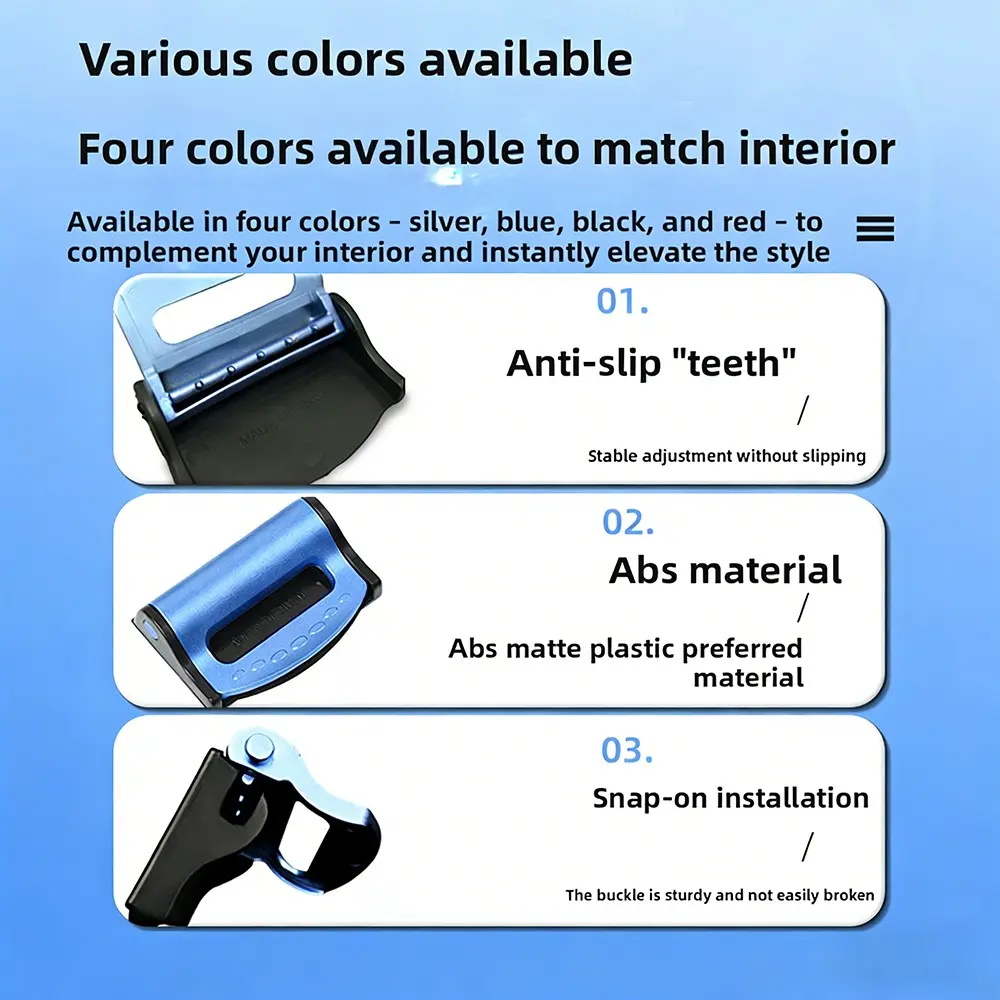 Practical Car Seatbelt Adjuster for Pregnant Women, Safety Belt Clip for Comfortable Driving, Adjustable Tightness and Anti-Choke Design
