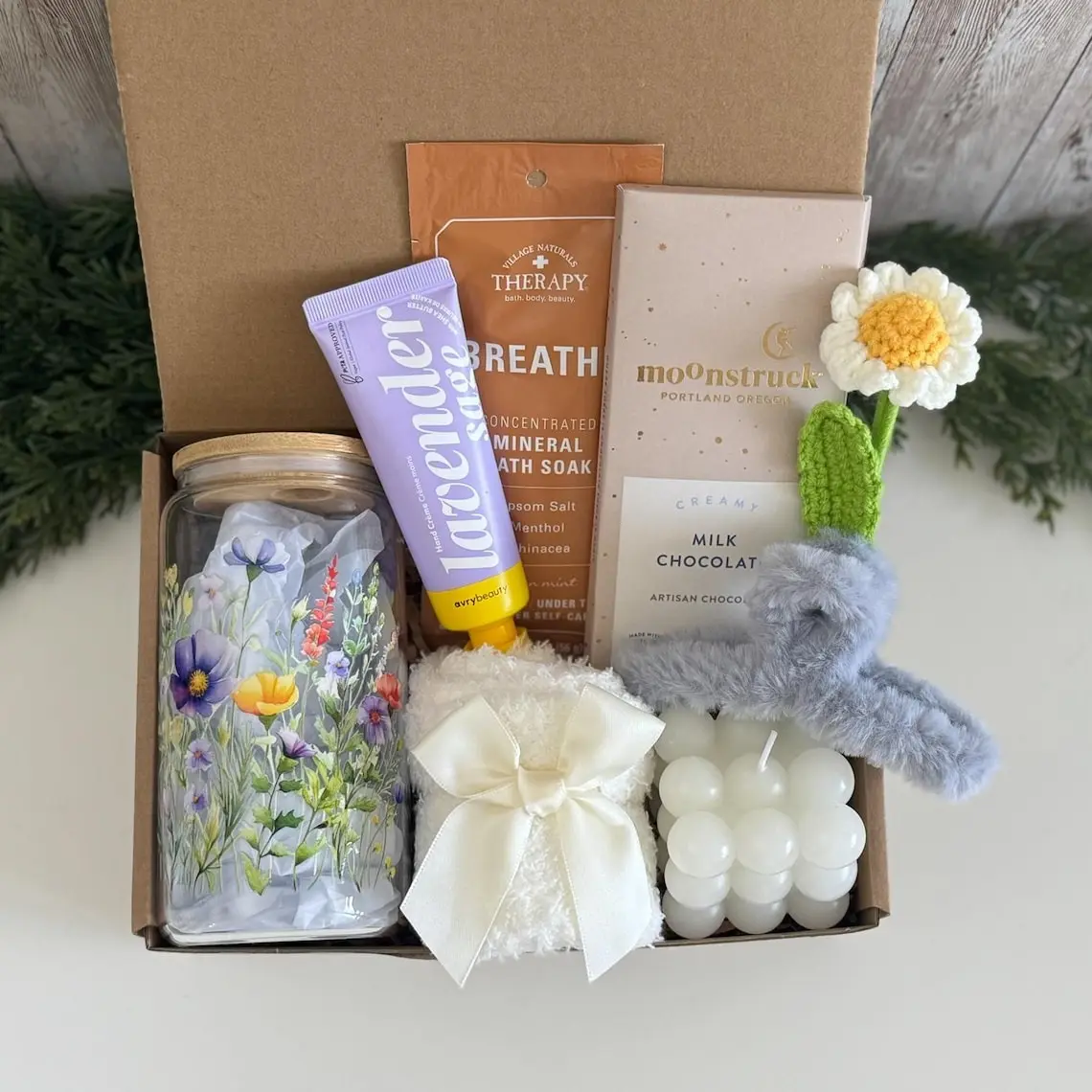 Hygge Gift Box with Blanket, Thank You Gift Basket, Thank You Gift or Friend, Care Package for Her, Gif.t Basket for Mentor, Coworker G.ift