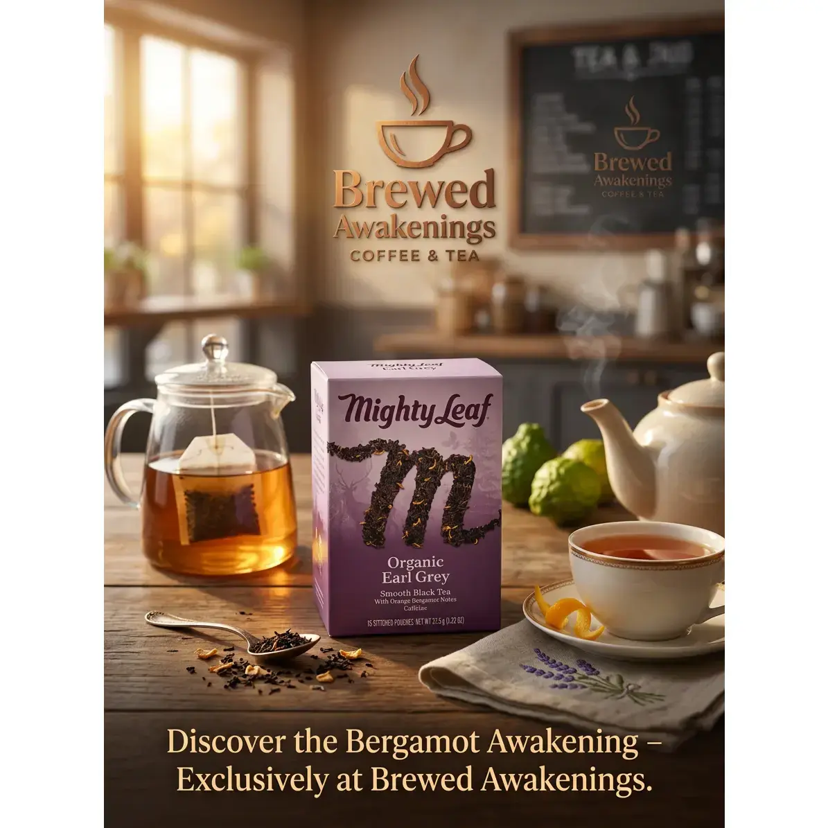 Organic Earl Grey Herbal Tea — 15 Pouches