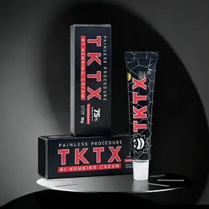 Say Hello to Comfort! TKTX Black 80% Tattoo Numbing Cream  Effective Relief for Pain-Free Tattoos. Safe, Reliable & Artist-Approved for Flawless Results（2pcs）