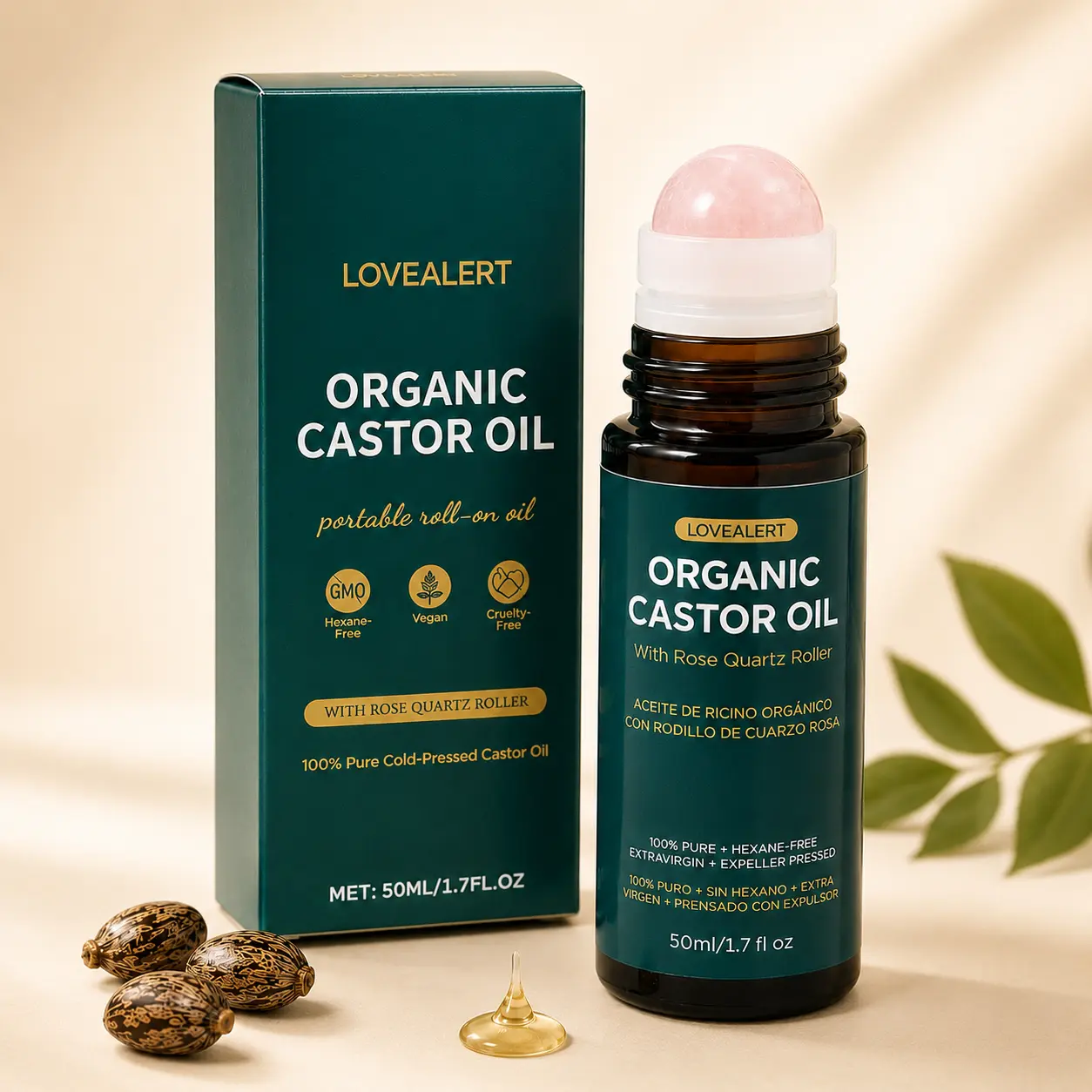 Body Oil Massage Oil, LOVEALERT Cyperus Rotundus Oil 60ml, After Hair Removal Care for Sensitive Skin, Lightweight Plant-Based Moisturizing Oil for Soft & Smooth Skin