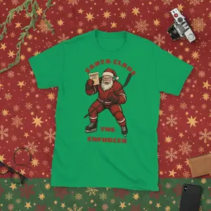 Santa the Enforcer: Gildan 6400 Unisex T-Shirt
