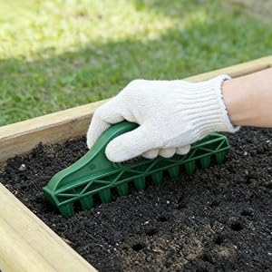 Garden Seeder - Seed Spacing Tool Achieve Precise Seed & Seedling Placement in Rows, Trays for Vegetables, Flowers, Herbs. Ergonomic Manual Weeder Design. Garden Seeder - Seed Spacing Tool Achieve Precise Seed & Seedling Placement in Rows, Trays for Vegetables, Flowers, Herbs. Ergonomic Manual Weeder Design.