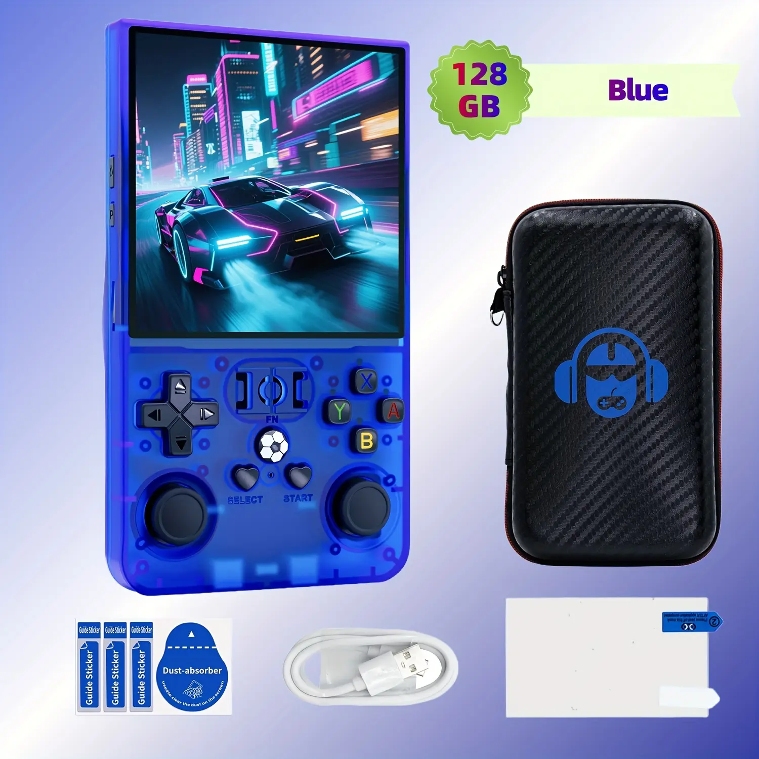 R36MAX Handheld Game Console, Equipped With Professional RK3326 Game Chip And 1.5GHz 64 Bit processor, Ensuring Smooth Operation of Large 2D and some 3D Games. Enhance Memory and Optimize Key Layout For Quick Response. Handheld Gaming Console